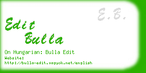 edit bulla business card